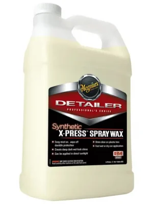 Zlevněný Meguiar's Synthetic X-Press Spray Wax - profesionální "rychlý" vosk pro aplikaci rozprašovačem, 3,78 l
