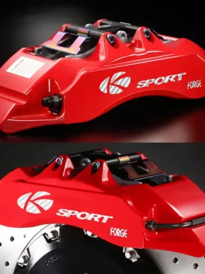 Odeslání Ihned Zadní brzdový kit K-Sport pro Porsche 996 (C4) r.v. pd 01 do 04, 6pístkové brzdiče, velikost kotoučů: plovoucí 380X32mm