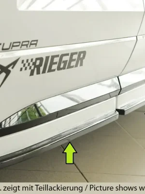 Autentický Rieger spoiler pod boční práh (3 dílný) mont. strana pravá pro Seat Ateca FR 5FP, r.v. 08/20-, plast ABS bez povrchové úpravy