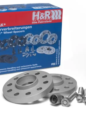 Značkový H&R 2 kusy rozšiřovacích podložek typ DR-ABE24 o šířce 12 mm včetně spojovacího materiálu pro BMW Z8 Z52, barva stříbrná