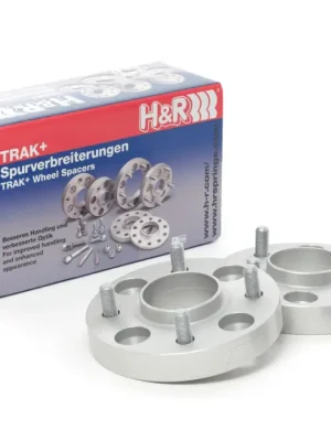 Akční Cena H&R 2 kusy rozšiřovacích podložek typ DRM50 o šířce 25 mm mm pro Honda Logo GA3, barva stříbrná