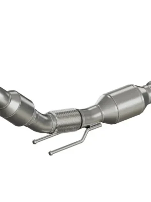 Rychlé Dodání HJS downpipe 70 mm včetně katalyzátoru 200 cpsi pro Audi A3 typ 8P, emisní norma Euro 5, 1.8/2.0, 118/147kw (CDAA, CAWB, CCZA)