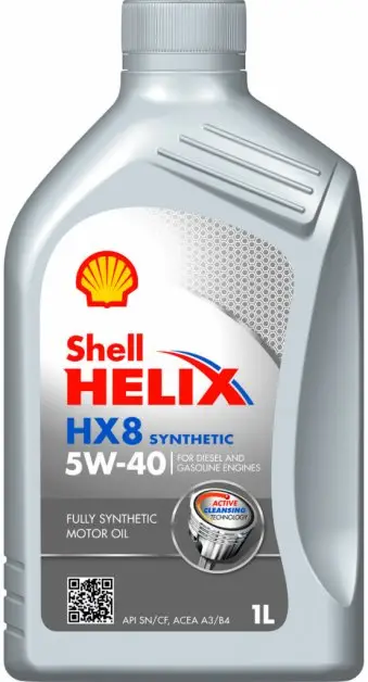 Motorový olej Shell Helix HX8 Synthetic 5W-40, 1L Oblíbený