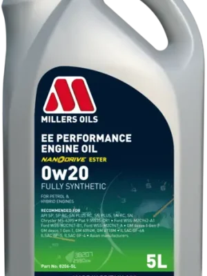 Omezená Nabídka Motorový olej Millers Oils EE Performance 0W-20, 5L