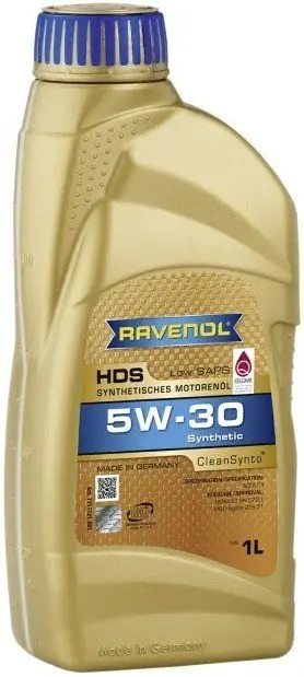 Motorový olej Ravenol HDS 5W-30, 1L Vrácení Zdarma