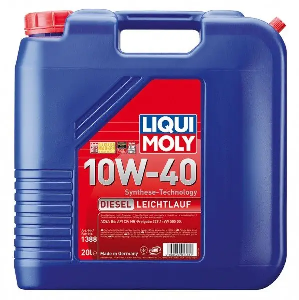 Cenová Bomba Motorový olej Liqui Moly Diesel Leichtlauf 10W-40, 20L