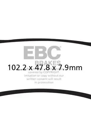 Brzdové destičky EBC EPFA406HH Nejlepší Cena
