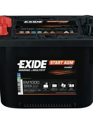 Autobaterie EXIDE Start AGM 12V 50Ah 800A EM1000 Autentický