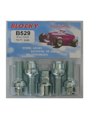 Víkendová Akce Blocky B529 pojistné šrouby M14x1,50x28mm kulová R12, klíč 17/19