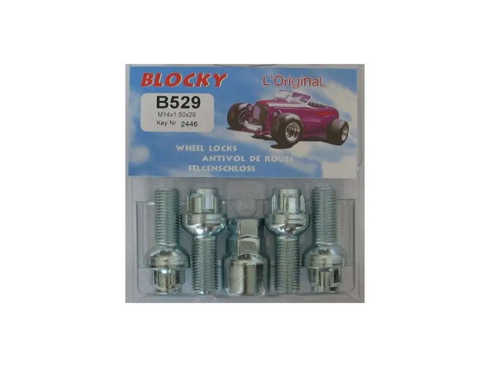 Víkendová Akce Blocky B529 pojistné šrouby M14x1,50x28mm kulová R12, klíč 17/19