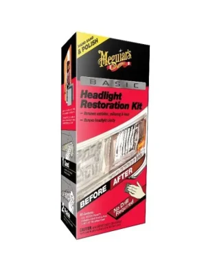 Vysoce Kvalitní Meguiar's Basic Headlight Restoration Kit - základní sada na oživení světlometů