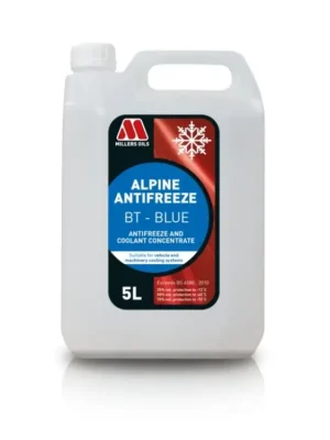 Kup Teď MILLERS OILS Alpine Antifreeze BT - Blue - nemrznoucí kapalina s antikorozními účinky na bázi ethylen glykolu 5 l