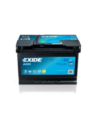 Autobaterie EXIDE Start-Stop AGM 12V 62Ah EK-620 Objednat Nyní
