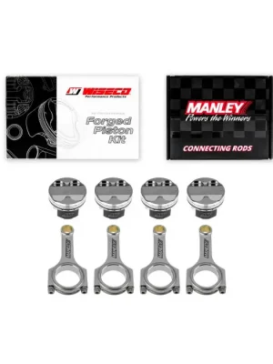 Finální Výprodej Kované písty Wiseco + ojnice Manley pro Mazda Miata MX-5/Protege 1.8l 16V BP 84.50mm CR 8.5:1
