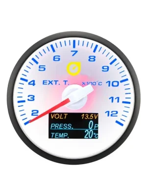 Auto Gauge 60mm - 4v1 ukazatel EGT napětí tlak teplota Cenová Bomba