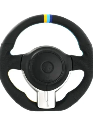 GReddy Black Leather Steering Wheel with 3-Color Stripe for Toyota GT86 (12-16) Pouze Dnes