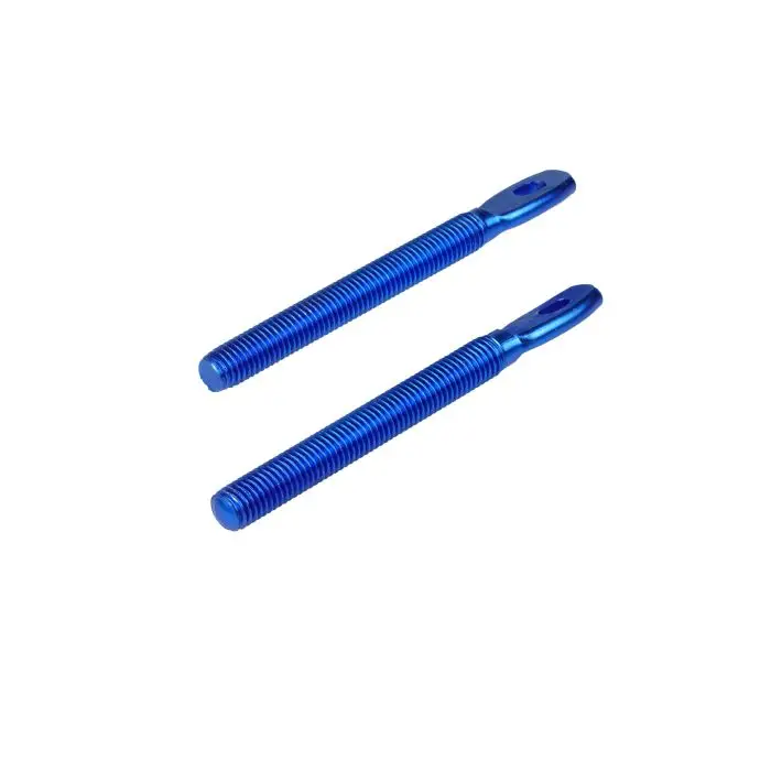 JRspec sliding bonnet pins - blue Značkový